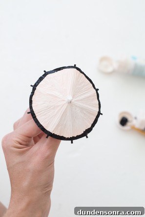 DIY Striped Drink Umbrellas