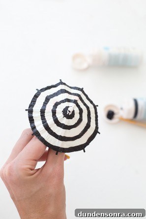 Make Colorful Striped Drink Umbrellas at Home 8 DIY Striped Drink Umbrellas
