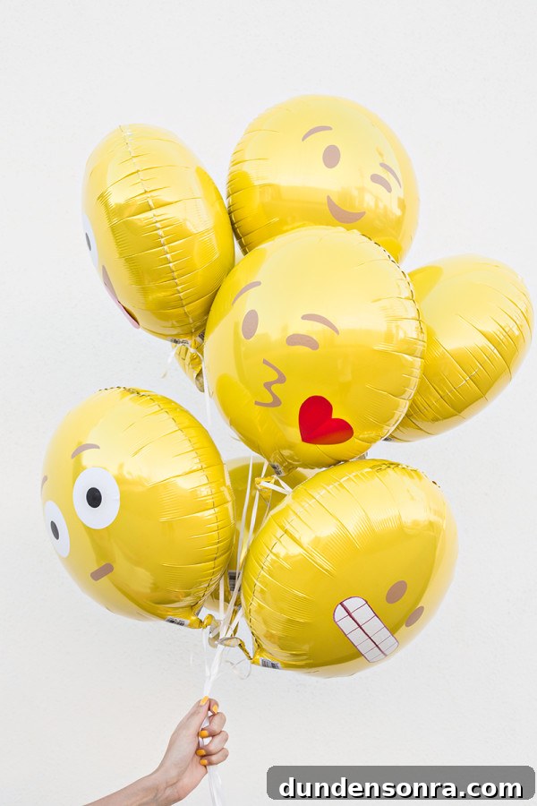 How to Make Emoji Balloons at Home: Fun DIY Guide 11 emoji balloons