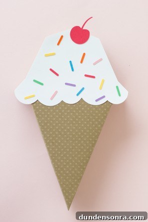 DIY Ice Cream Cone Treat Box