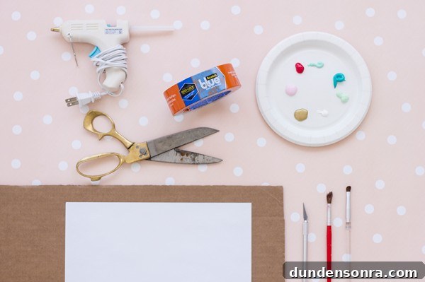 Handmade Ornament Boxes: Step-by-Step DIY Gift Packaging Ideas 4 Scissors and a plate with paint