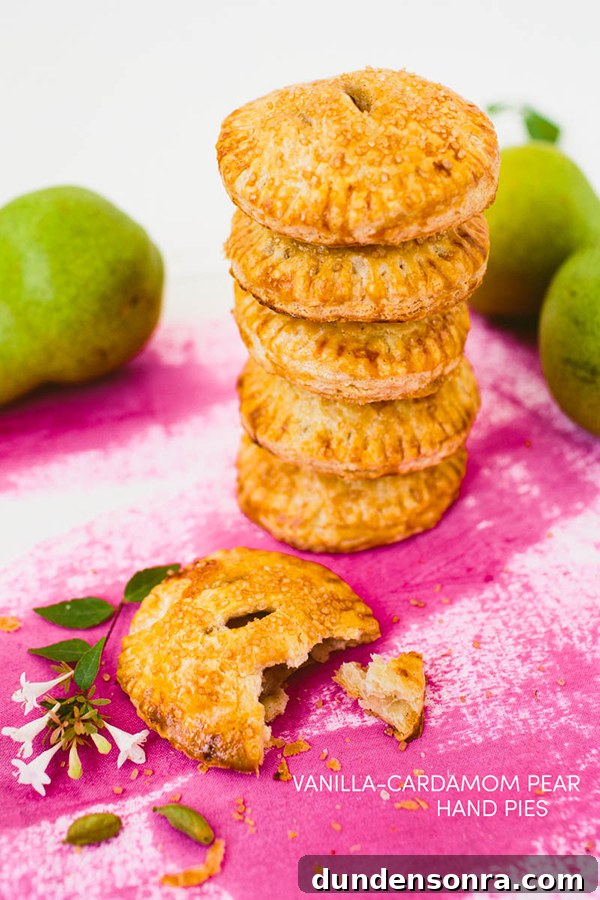 Vanilla Cardamom Pear Hand Pies — Homemade Mini Dessert Pies 11 Vanilla-Cardamom Pear Hand Pies