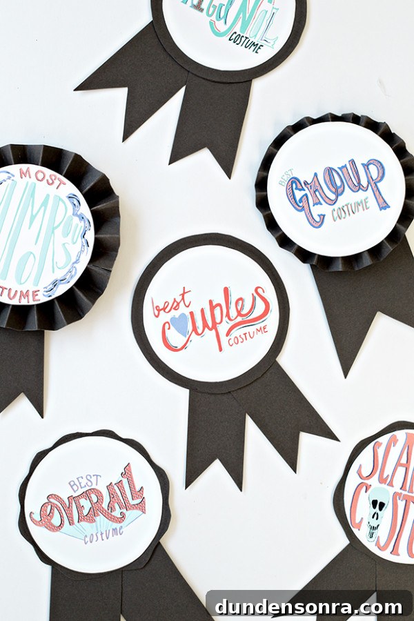Free Printable Halloween Costume Awards