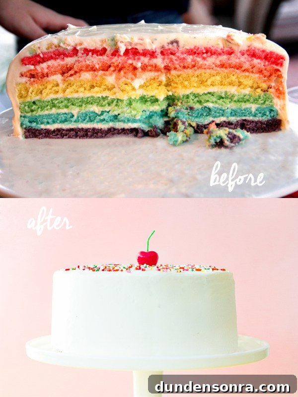 Frosting Techniques to Create a Stunning Birthday Cake 5 Before and After Cake Class