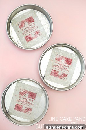 Line Cake Pans with Butter Wrappers!