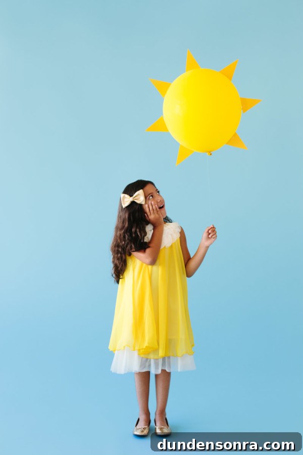 9 Creative DIY Halloween Costumes You Can Make with Balloons 4 DIY Ray of Sunshine Costume