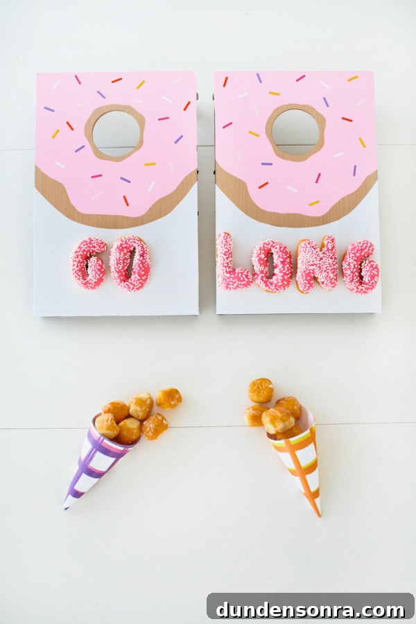 DIY Donut Tabletop Cornhole