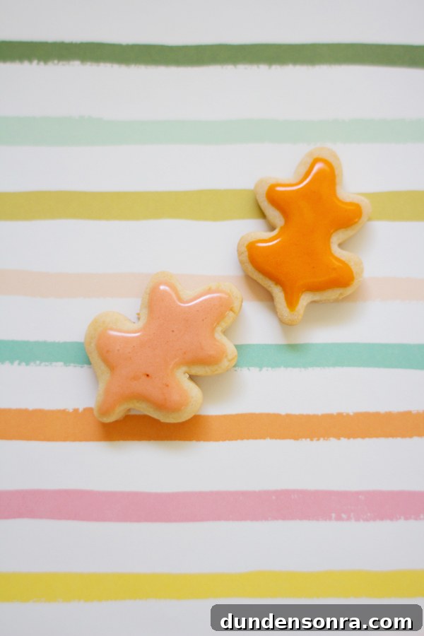 Cookies with orange frosting