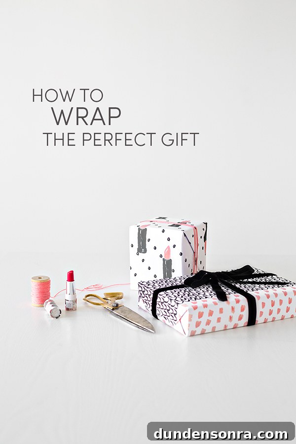 Presents with bows and a scissors next to it