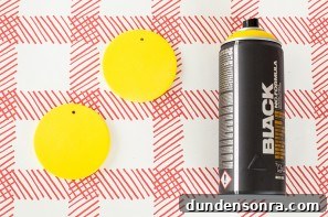 Spray paint and yellow circles