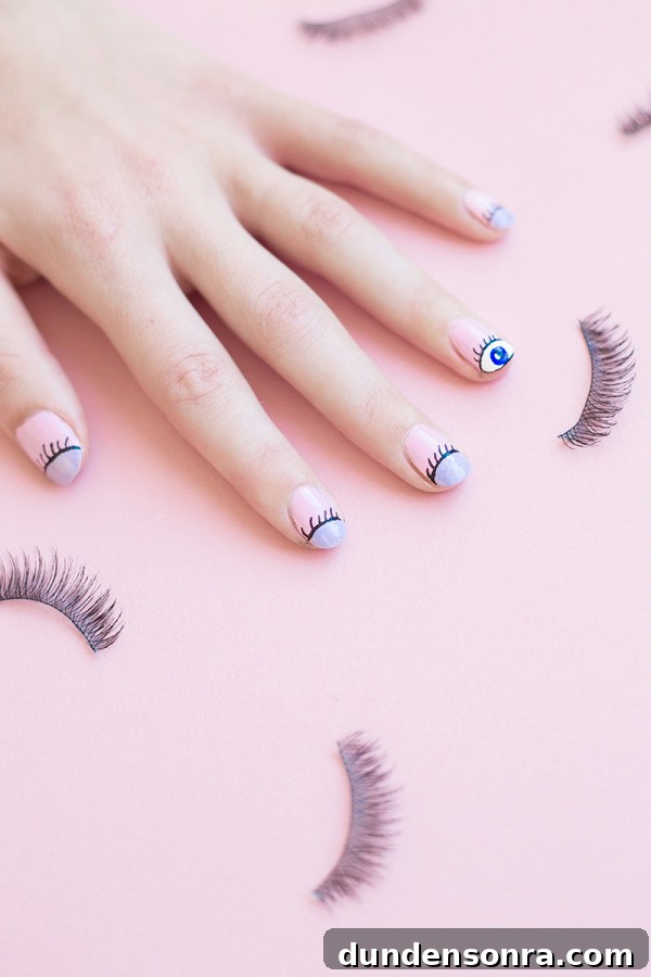 DIY Wink Wink Manicure Tutorial: Step-by-Step Cute Nail Art 3 DIY Wink Wink Manicure