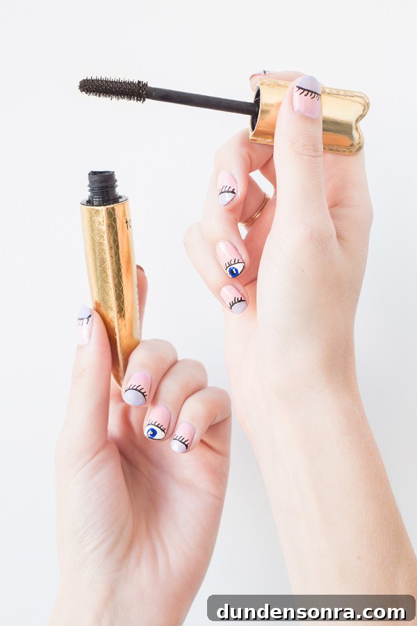 DIY Wink Wink Manicure Tutorial: Step-by-Step Cute Nail Art 10 DIY "Wink Wink" Mani