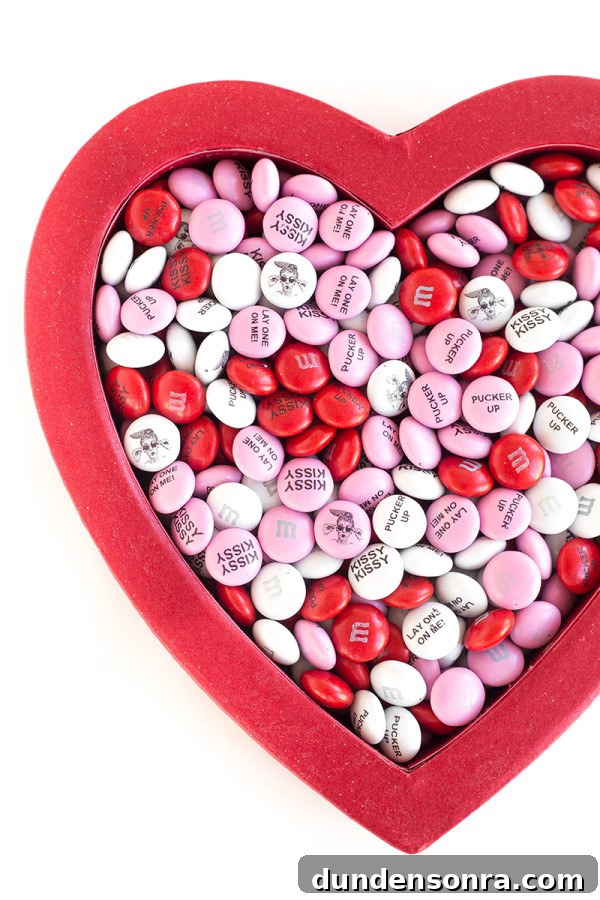 Donut Kiss and Tell: Valentine’s Day Printables & Treat Ideas 4 Custom M&Ms for Valentine's Day