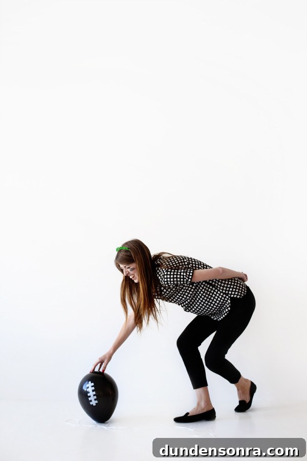 A woman bending down 