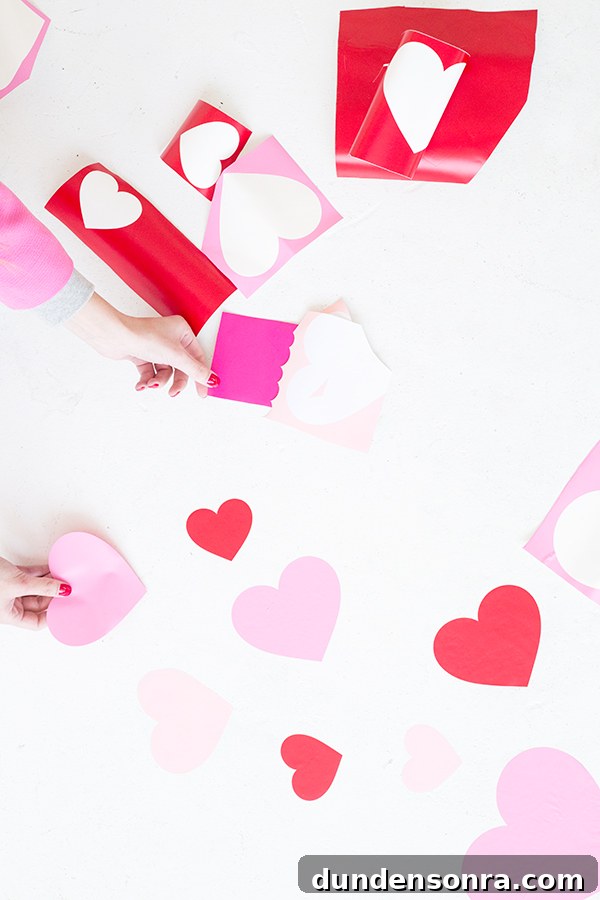 DIY Heart Floor Decals: Step-by-Step Guide to Stylish Home Floors 3 Paper hearts