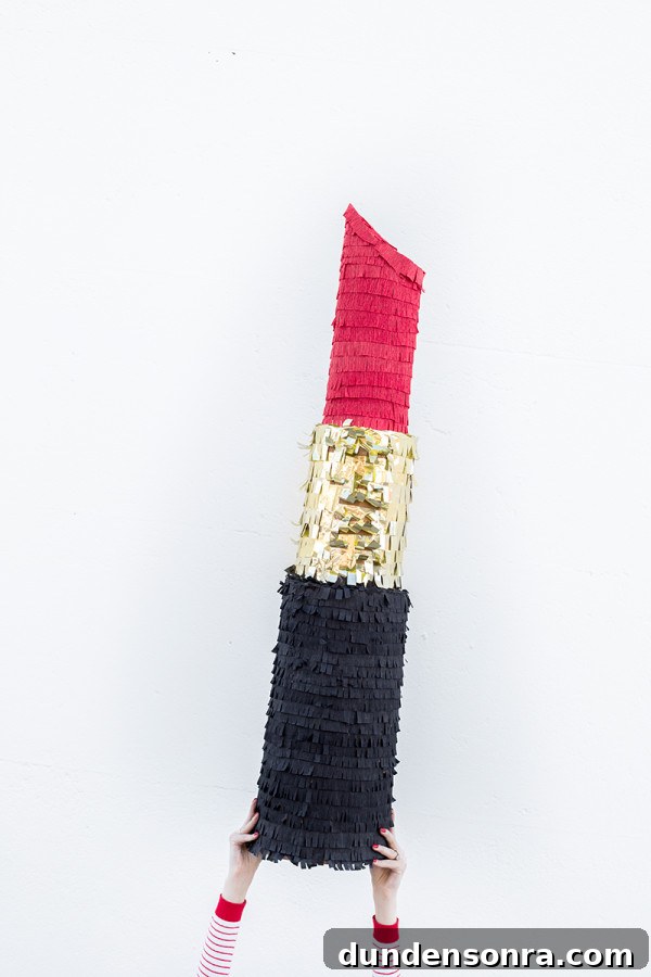 A lipstick piñata 