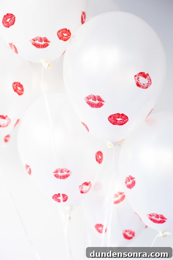 Pucker Up: Valentine’s Day Kiss & Cocktail Party 61 DIY Kissed Balloons
