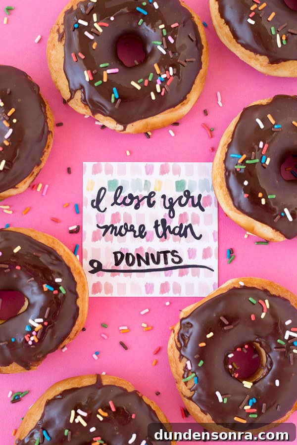 I Love You More Than... Printable Valentine's Cards - 6 Designs 5 I Love You More Than Donuts (Free Printable!)