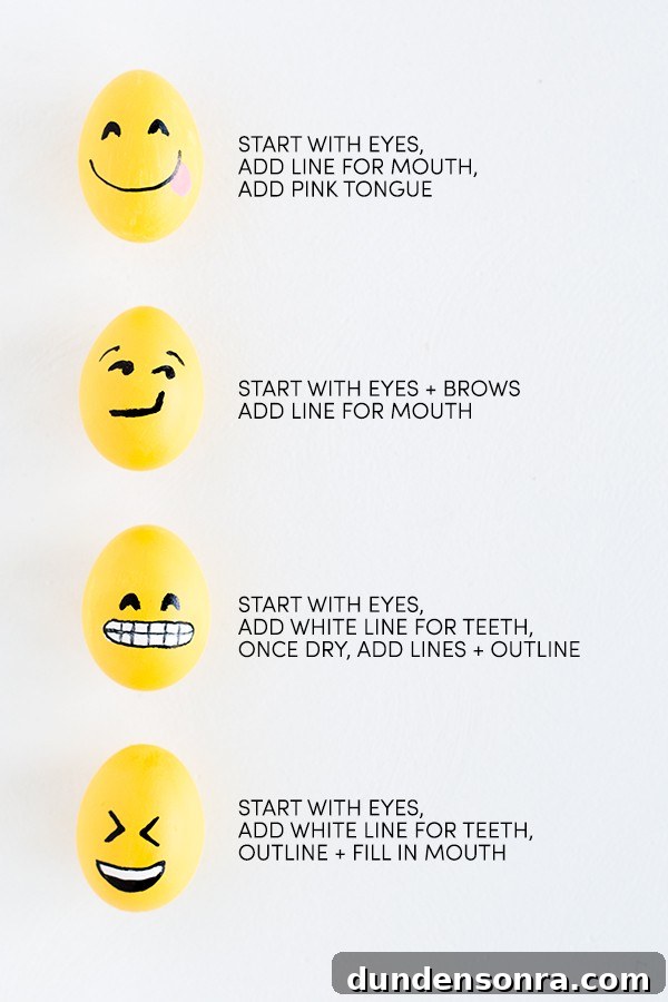 Emoji egg and descriptions