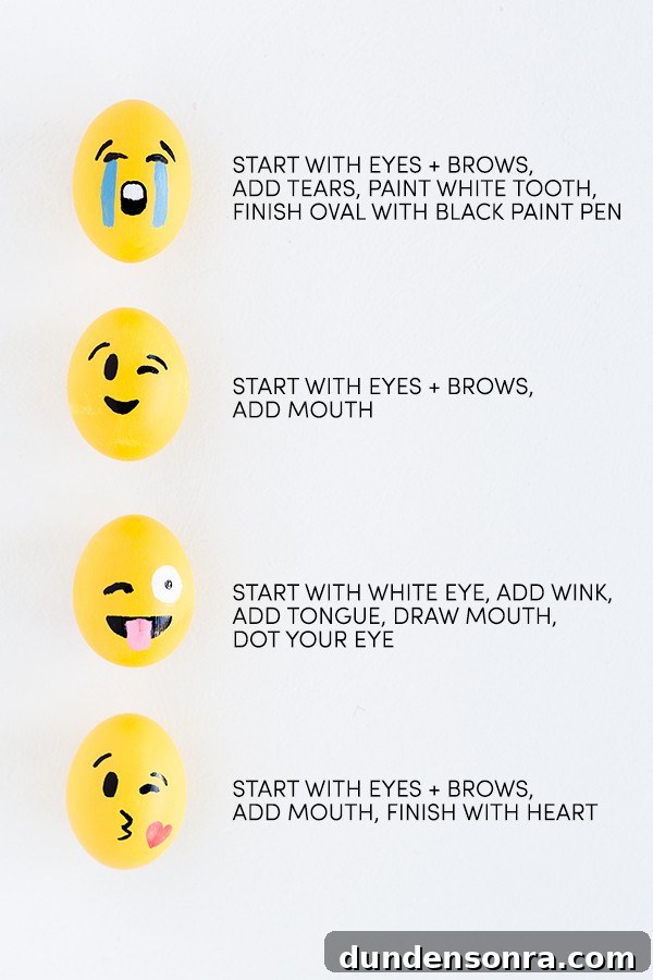 Emoji eggs with descriptions 