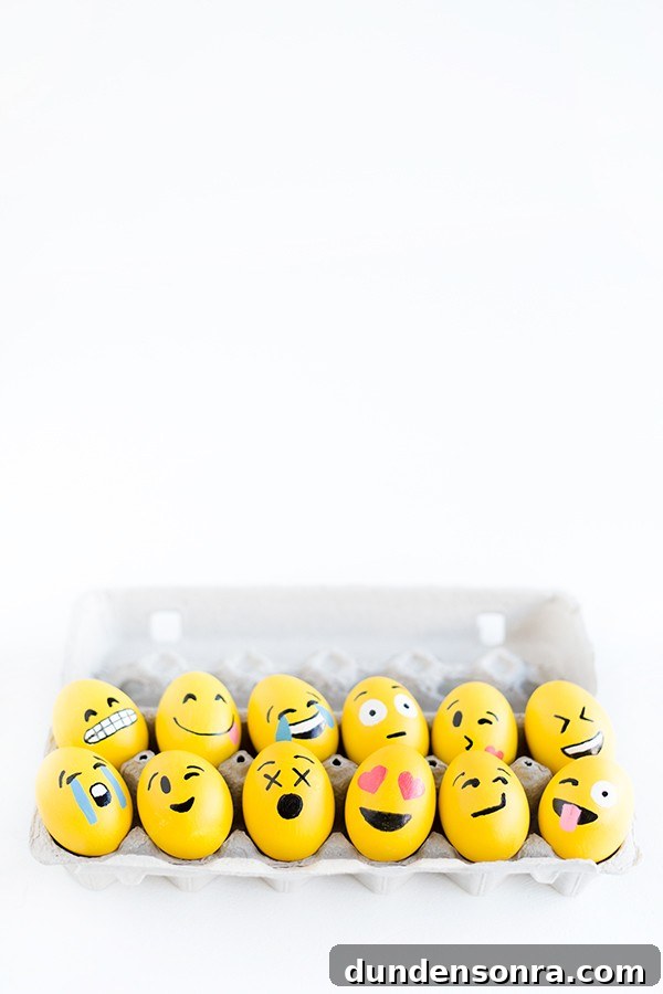 An egg cartoon with painted eggs