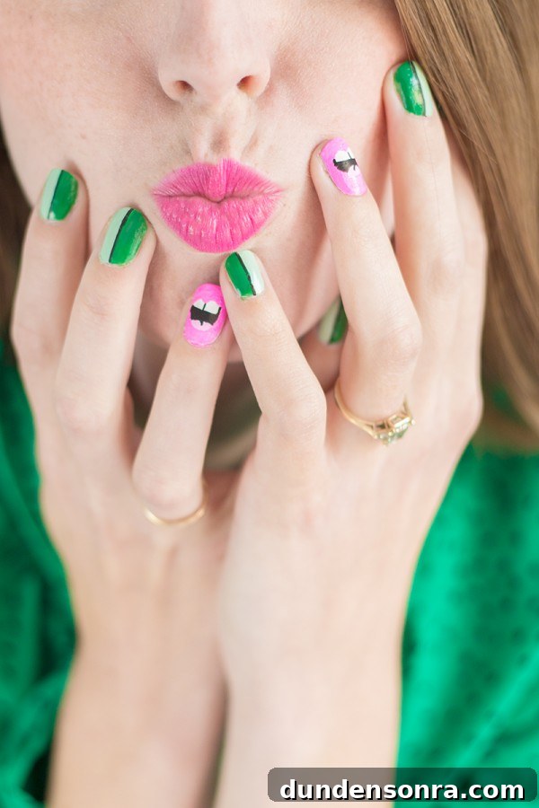 DIY Kiss Me I'm Irish Mani