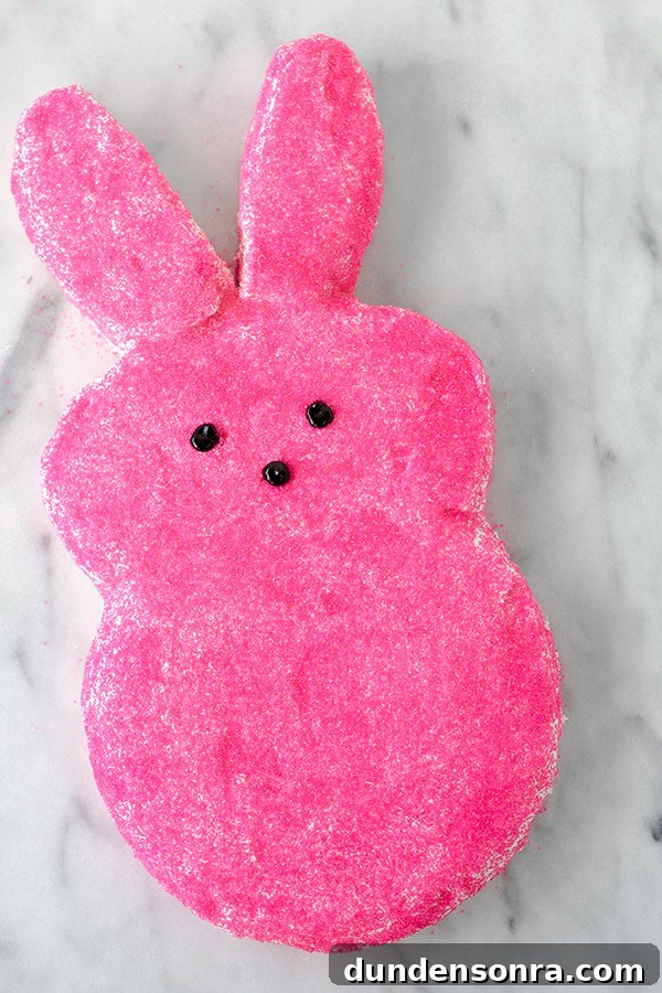 Hot pink easter peep cake
