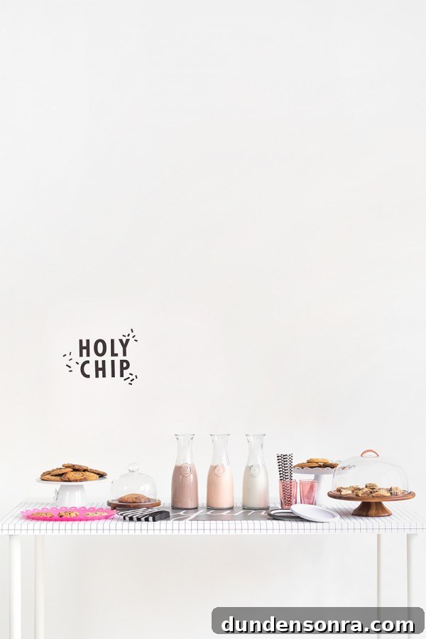Cookies and milk on a table 