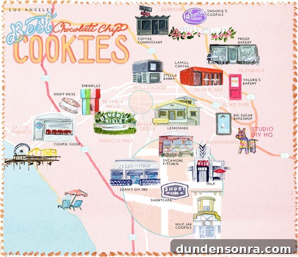 Los Angeles cookie map