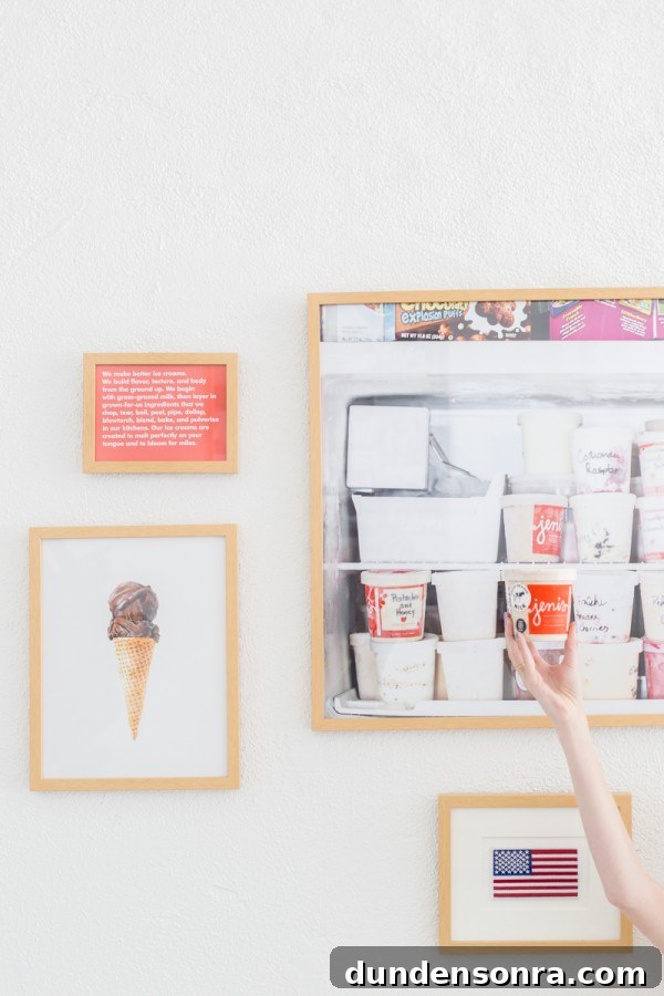 Sugar Fix: Inside Jeni’s Splendid Ice Creams Story 16 Framed photos on a wall