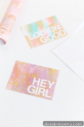 Creative DIY Postcard Message Ideas with Patterned Designs 10 Card that says "hey girl"