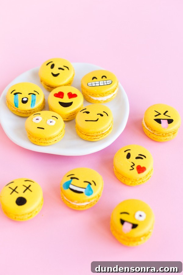 How to Make Emoji Macarons: Fun DIY Recipe & Decorating Tips 2 Emoji macaroons