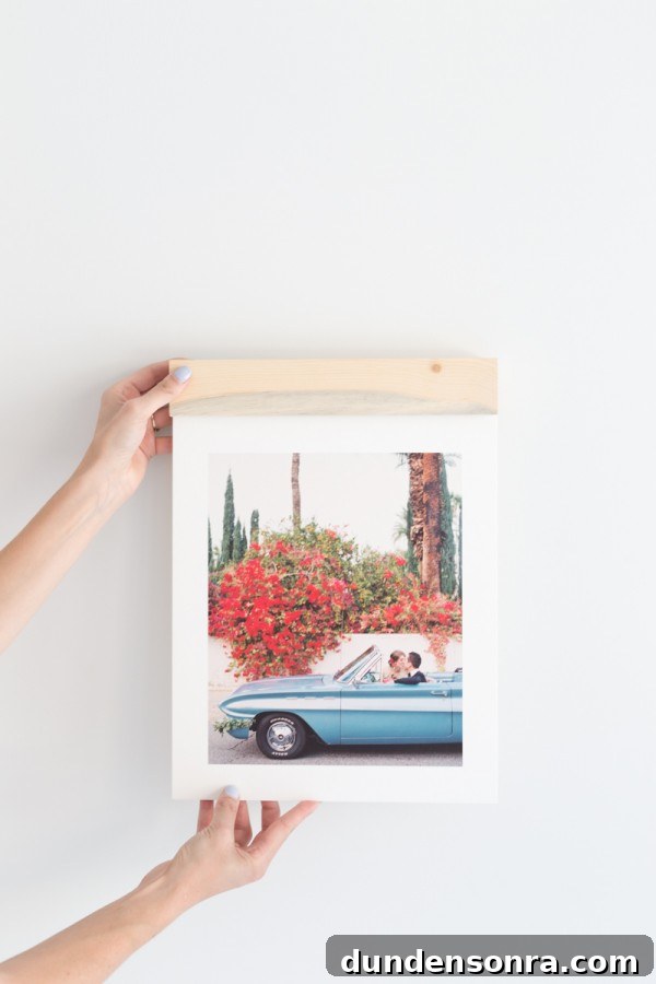 Someone holding a printed photo