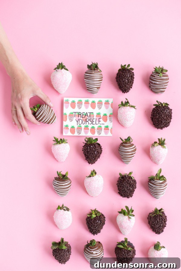 Treat Yourself Mother's Day Printables and Sweets 5 Chocolate covered strawberries