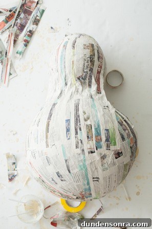 A paper mache shape
