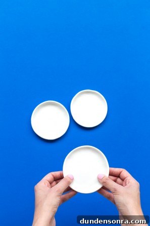 Someone making plates