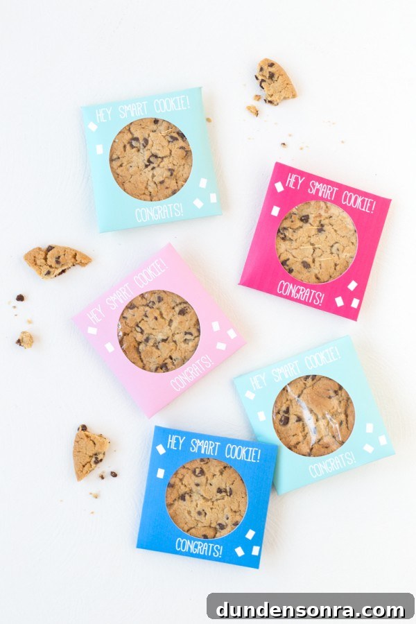 Cookies in colorful boxes