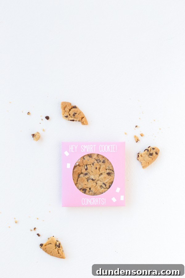 Cookie in a pink box