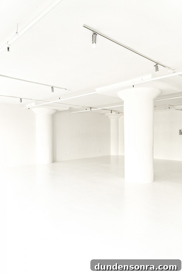 A large white room