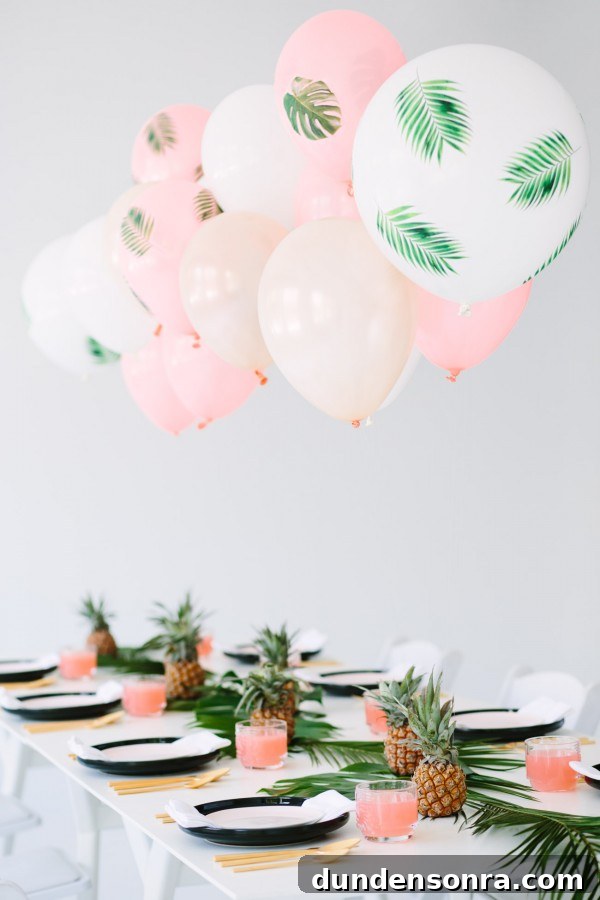DIY Palm Leaf Balloons