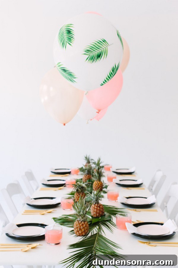 Palm Fronds and Bon Bons Dinner Party