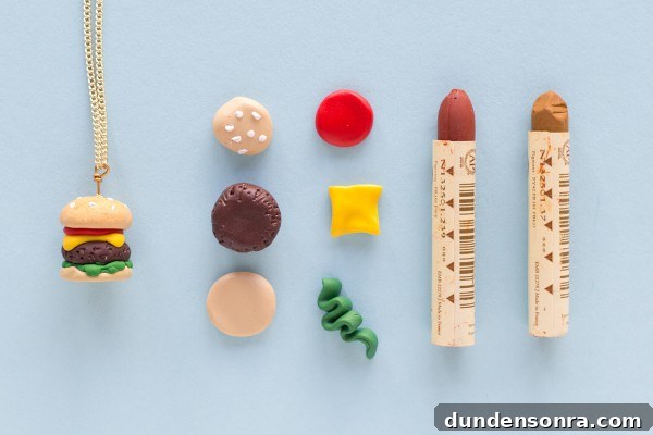 DIY Burger and Fries Friendship Necklaces