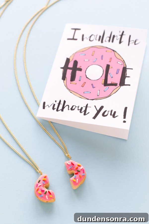 DIY Donut Friendship Necklaces