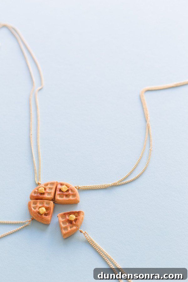 DIY Waffle Friendship Necklaces
