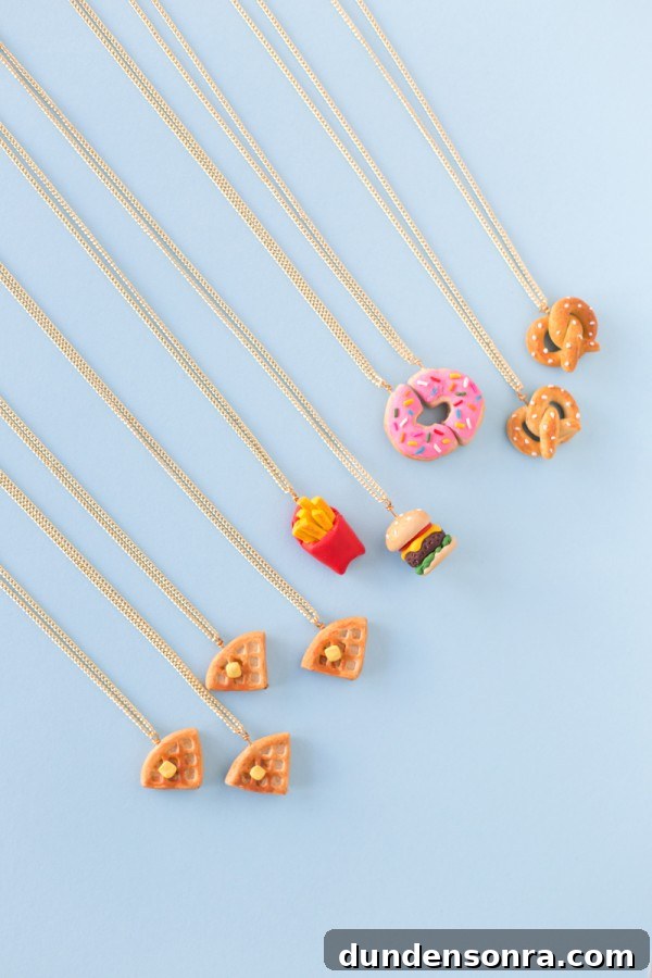 DIY Foodie Friendship Necklaces