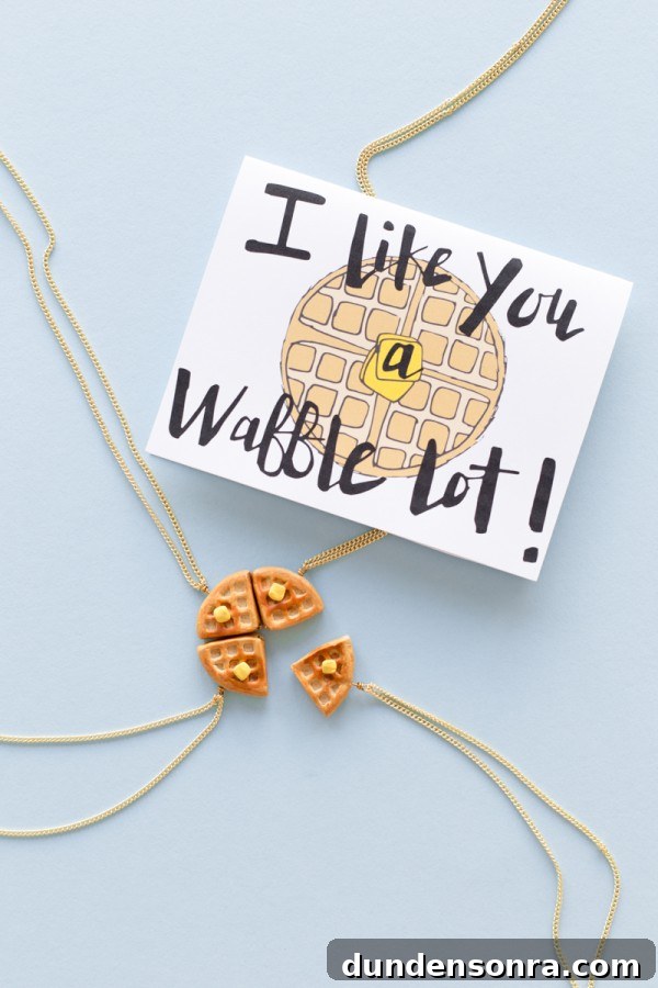 DIY Waffle Friendship Necklaces