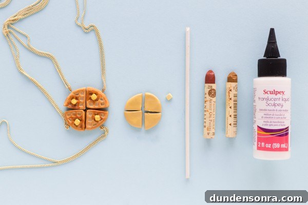 DIY Waffle Friendship Necklaces