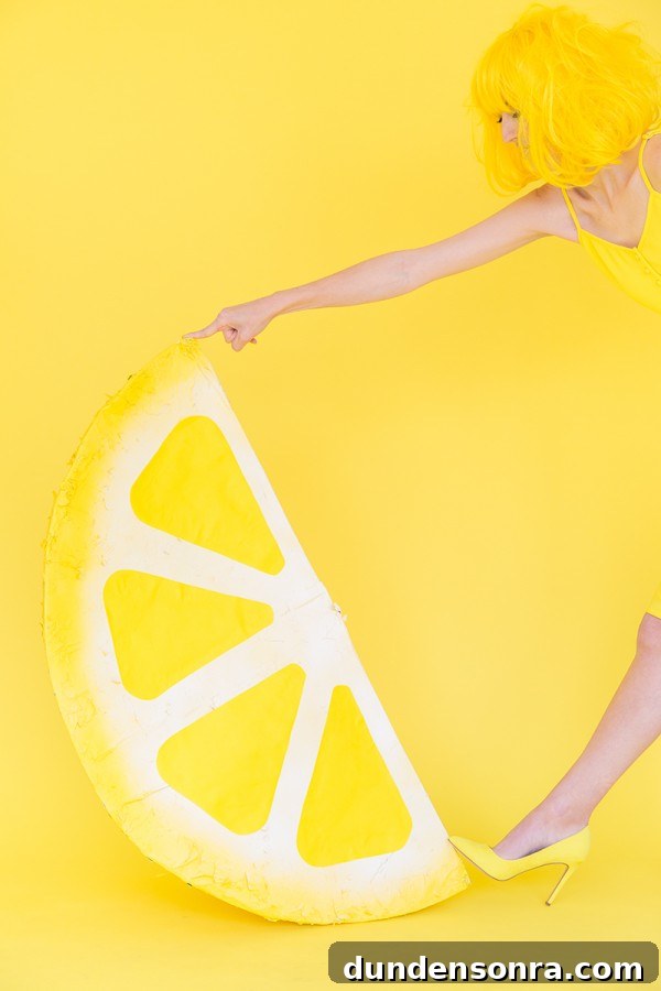 DIY Lemon Wedge Piñata