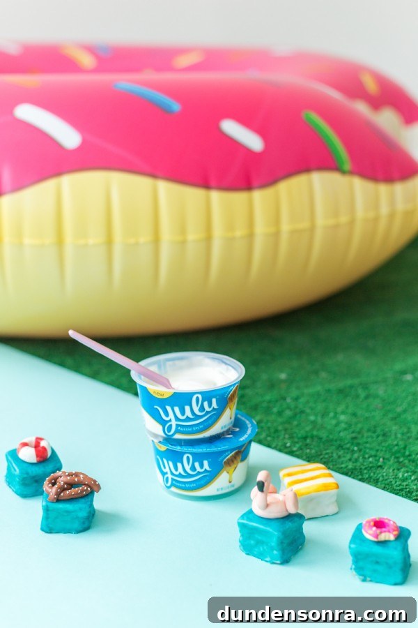 Yogurt and pool floaties 