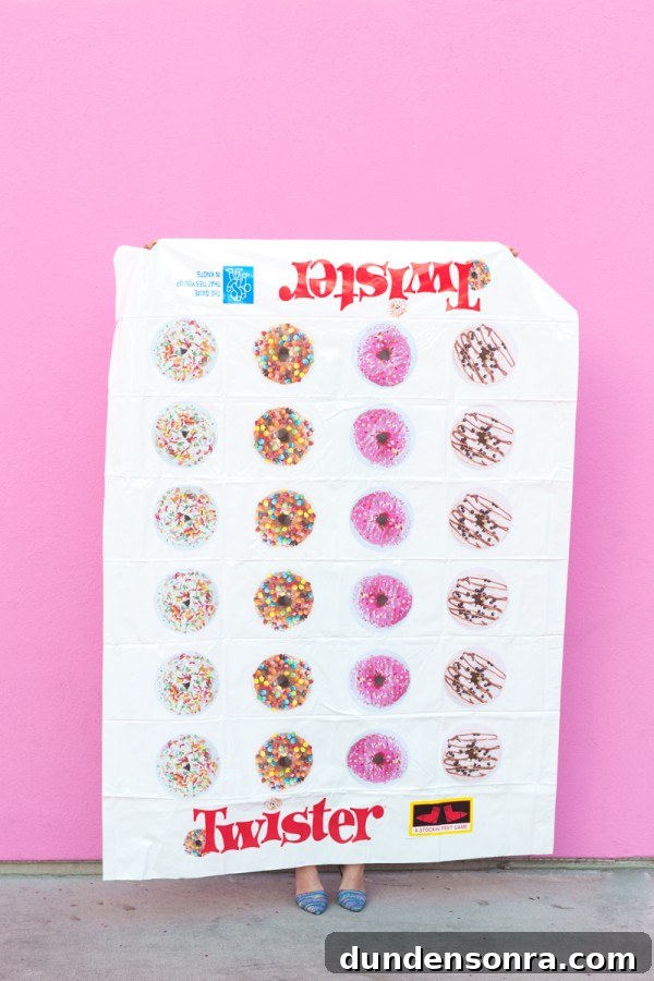 Someone holding donut twister